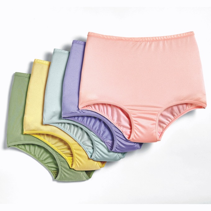 5-Pack Nylon Panties, , large