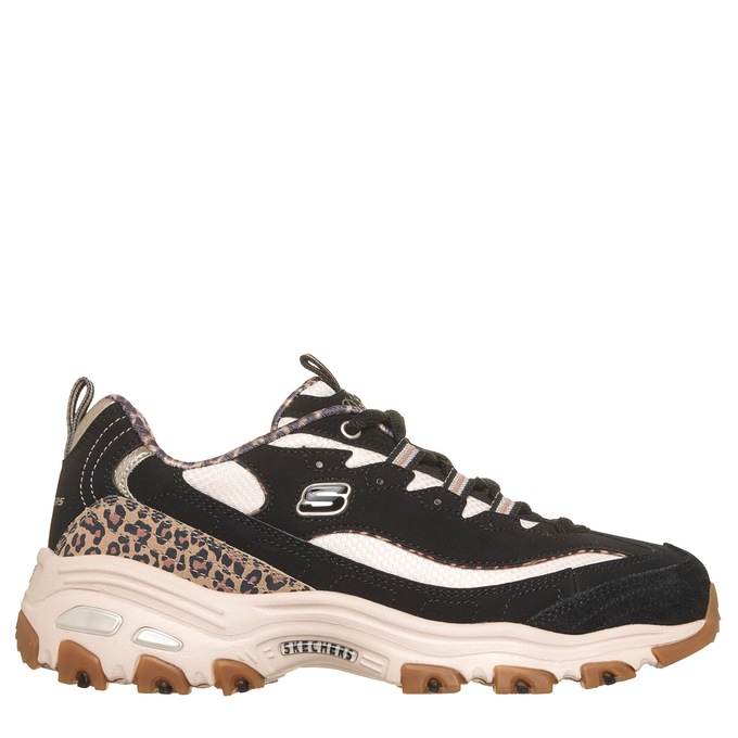 Skechers Women's D'Lites Leopard Lace-Up, , large