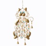 Cat Wind Chime, Bronze, large