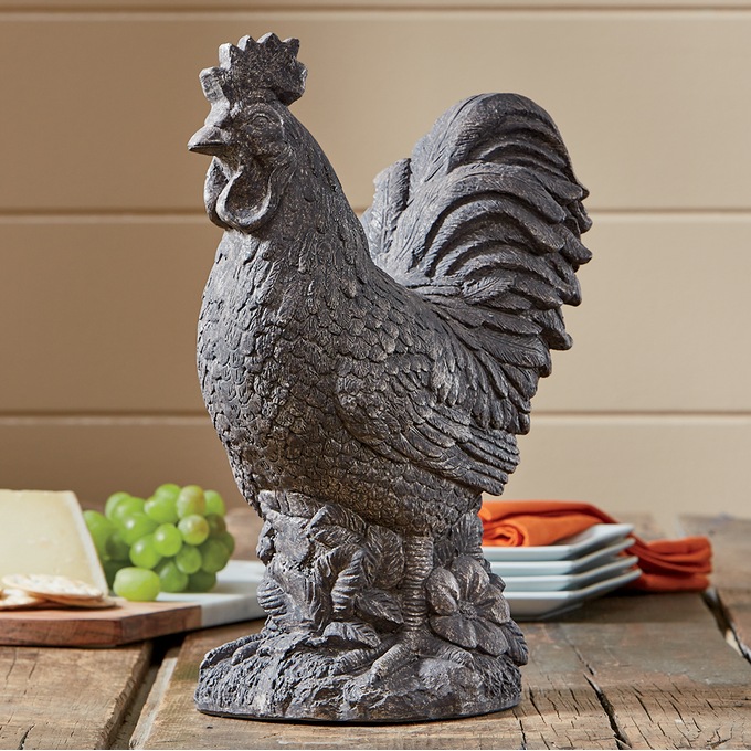 Rustic Rooster Statue, , large
