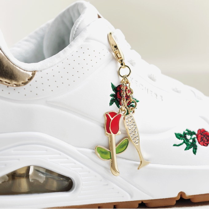 Skechers Uno Champagne and Roses Shoe with Air-Cooled Memory Foam, , large