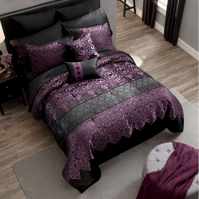 Kismet Woven Jacquard 10-Piece Bed Set, , large