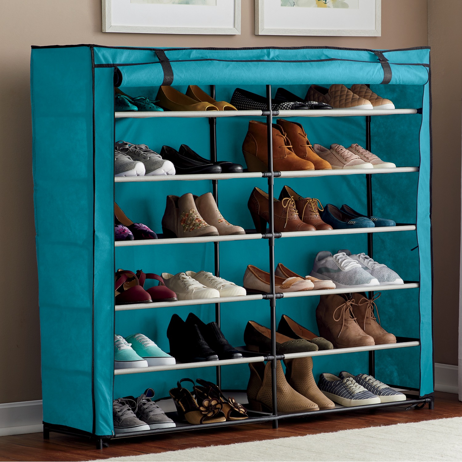 Double door hotsell shoe rack