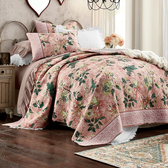 Chrysanthemum Oversized Quilt, , large