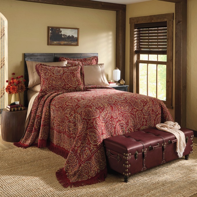 Jewel Paisley Woven Sham, Multi, large