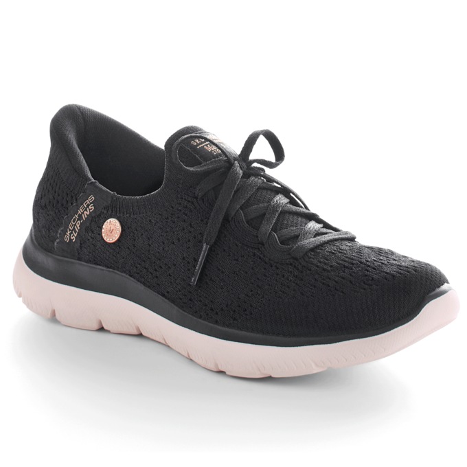 Skechers Women's Martha Stewart Slip-Ins Summits Shoe, Black, large