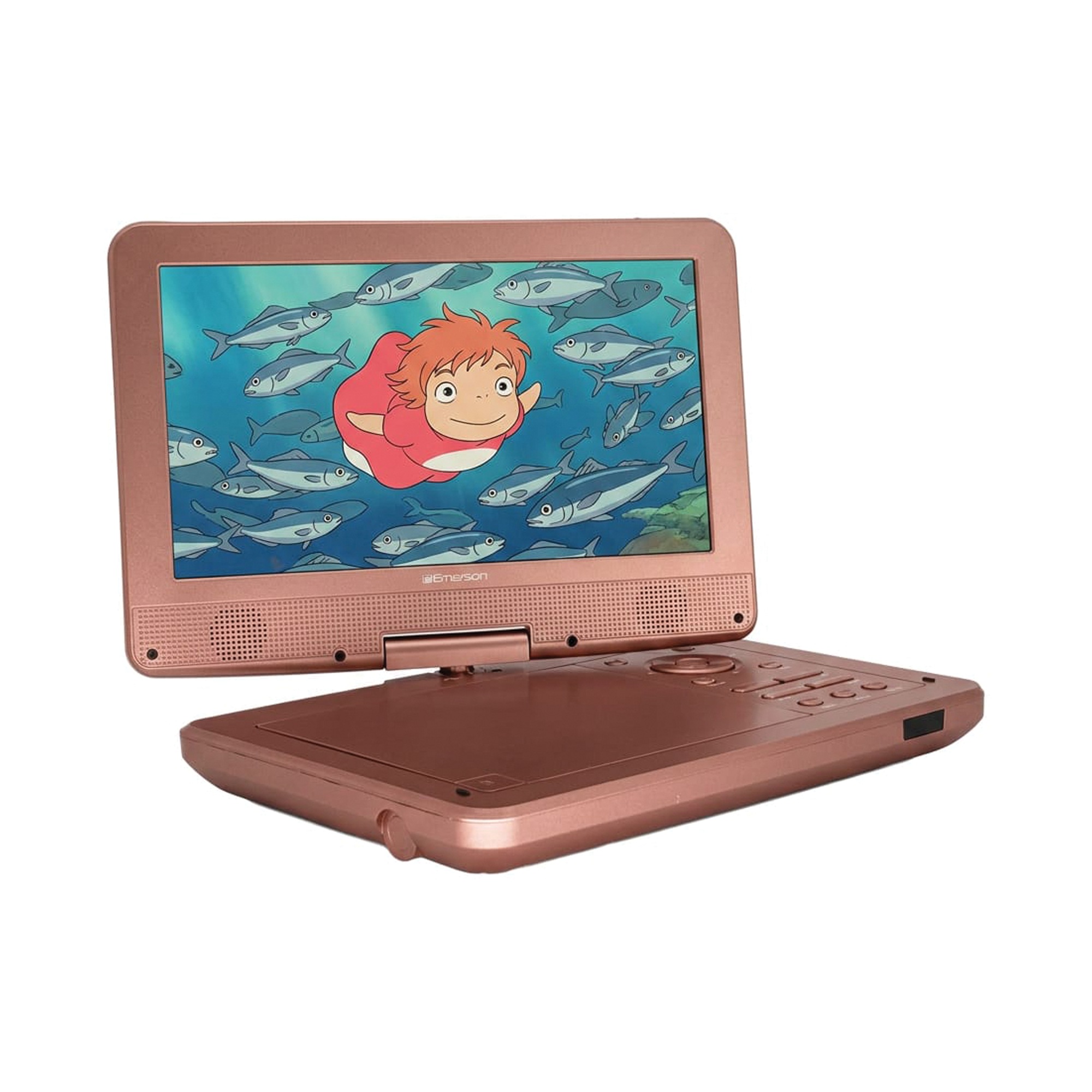 Emerson 10.1" Swivel Screen DVD Player, Rose Gold, large