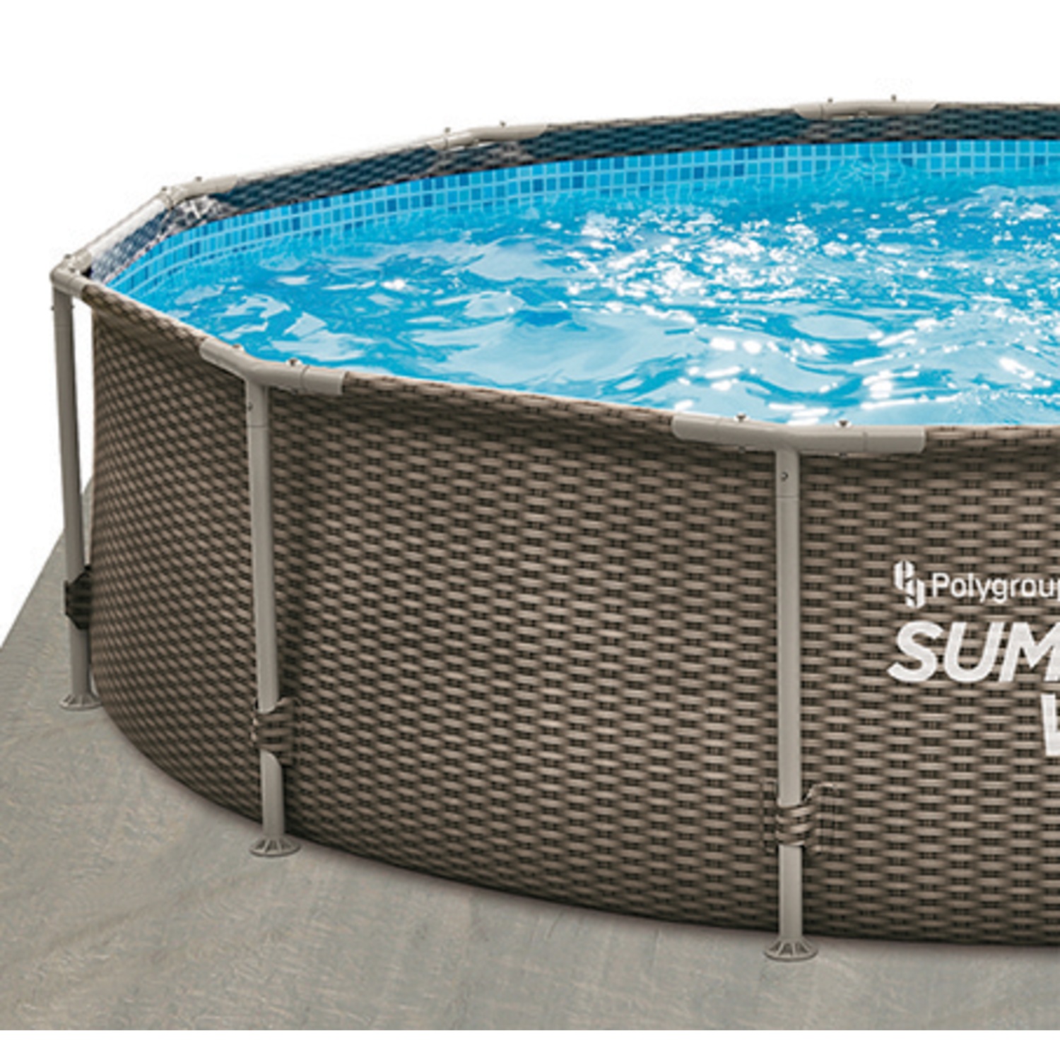 pool rattan frame