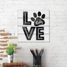  Personalized Love My Pet Wall Art, Multi, large