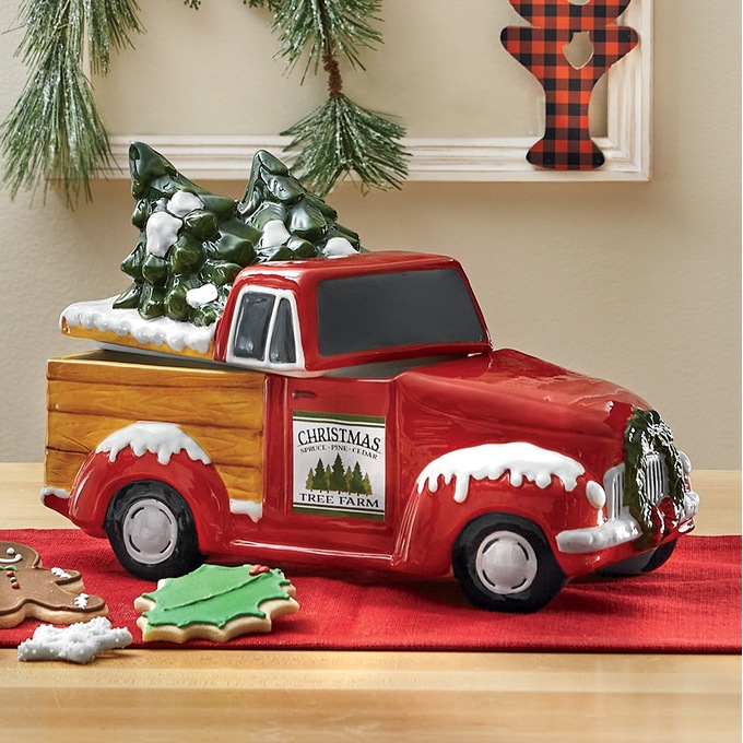 Christmas Truck Cookie Jar, , large