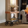 Industrial-Style Leeds End Table, Wood, large