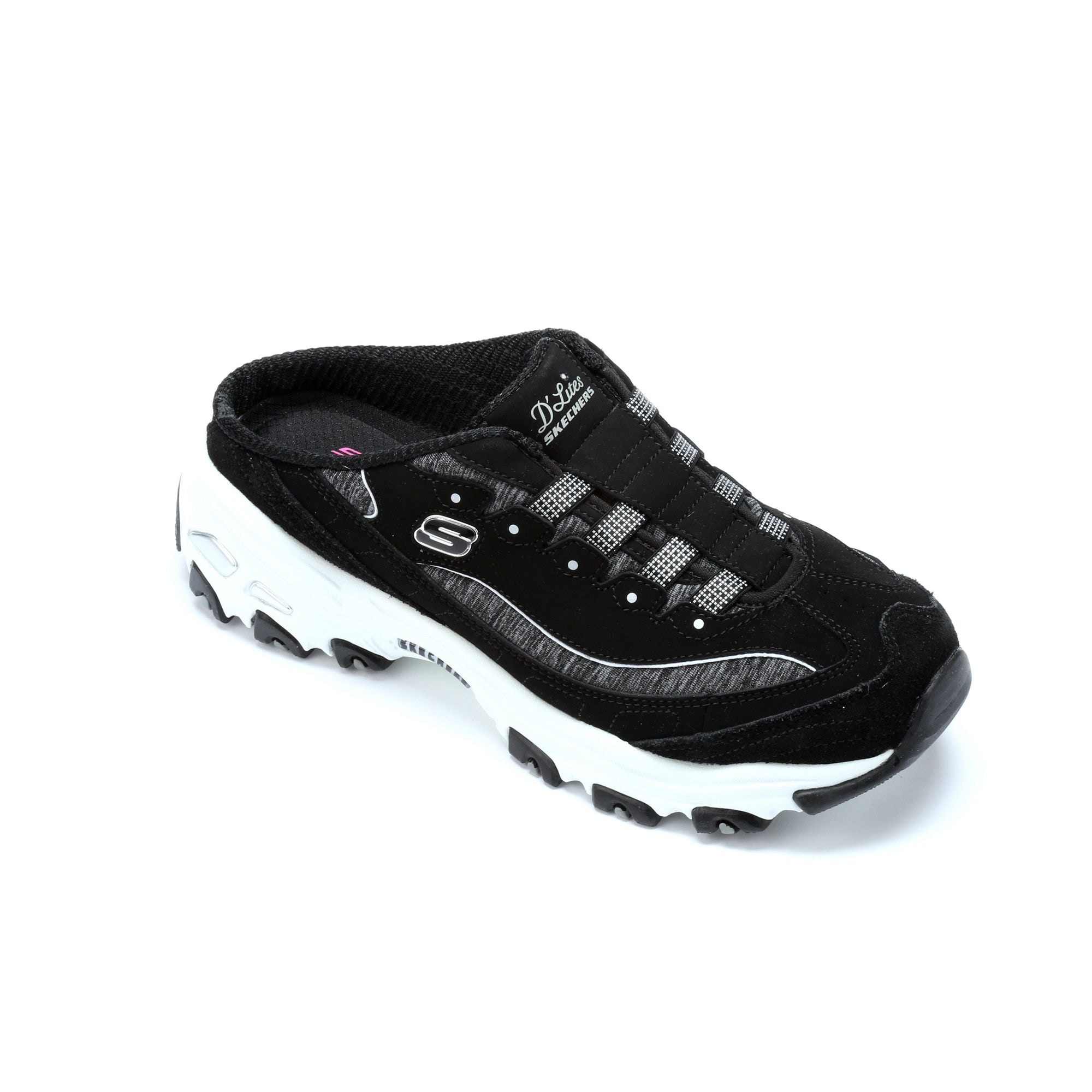 skechers mules black