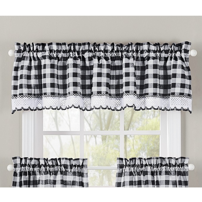 Buffalo Check Valance, , large