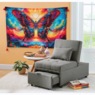 Boho Butterfly Wall Tapestry, , large