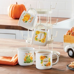 Rustic Coffee Mug Rack, , large