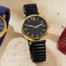 Ladies' Embellished Dial/Stretch-Band Color Watch, , large