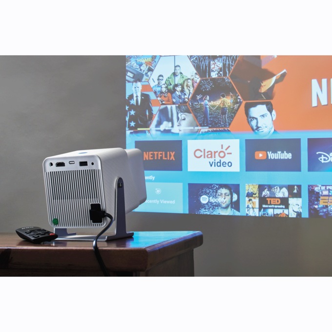 Intelligent Galaxy Mini LCD Projector, White, large