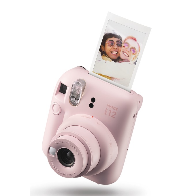 Fujifilm Instax Mini 12 Instant Camera with Built-In Selfie Mirror, Blossom Pink, large