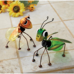 Solar Butterfly or Grasshopper Figurine, , large
