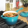 Crock Pot Artisan 3-qt. Enameled Cast Iron Saucepan with Lid, , large