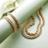 Men&lsquo;s 4-Piece Stainless Steel Chain Necklace/Bracelet Set, , large