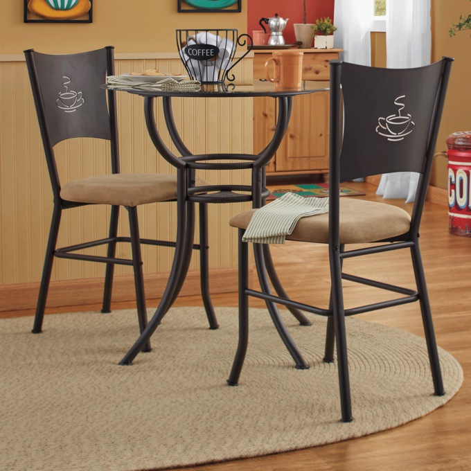 3 piece coffee cup bistro set sales