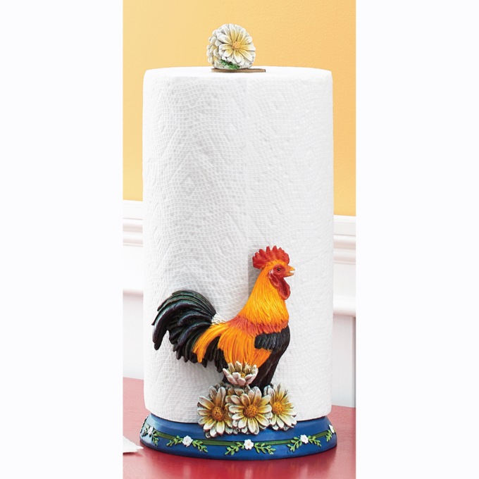 Blue Rooster Paper Towel Holder, , large