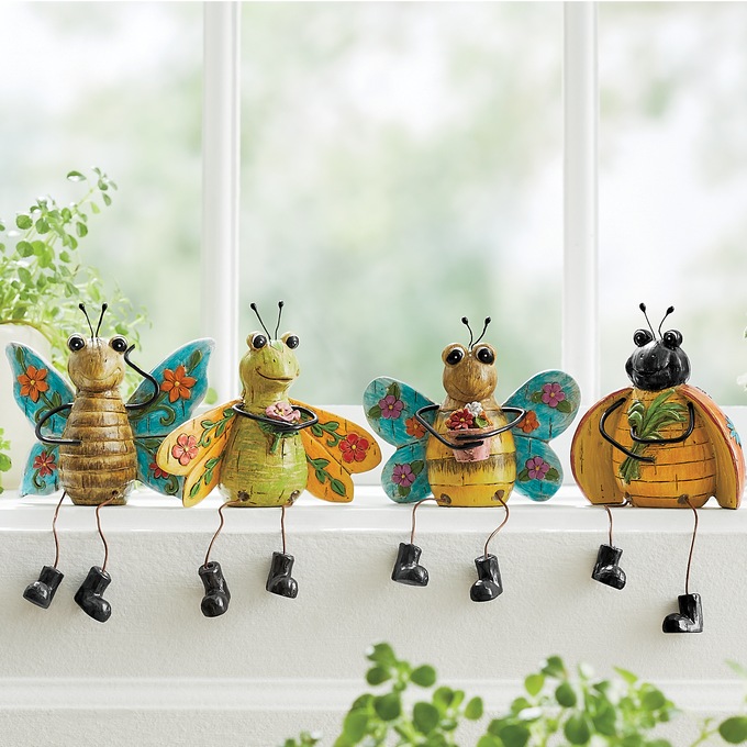 4-Piece Bug Shelf Sitters Set, , large