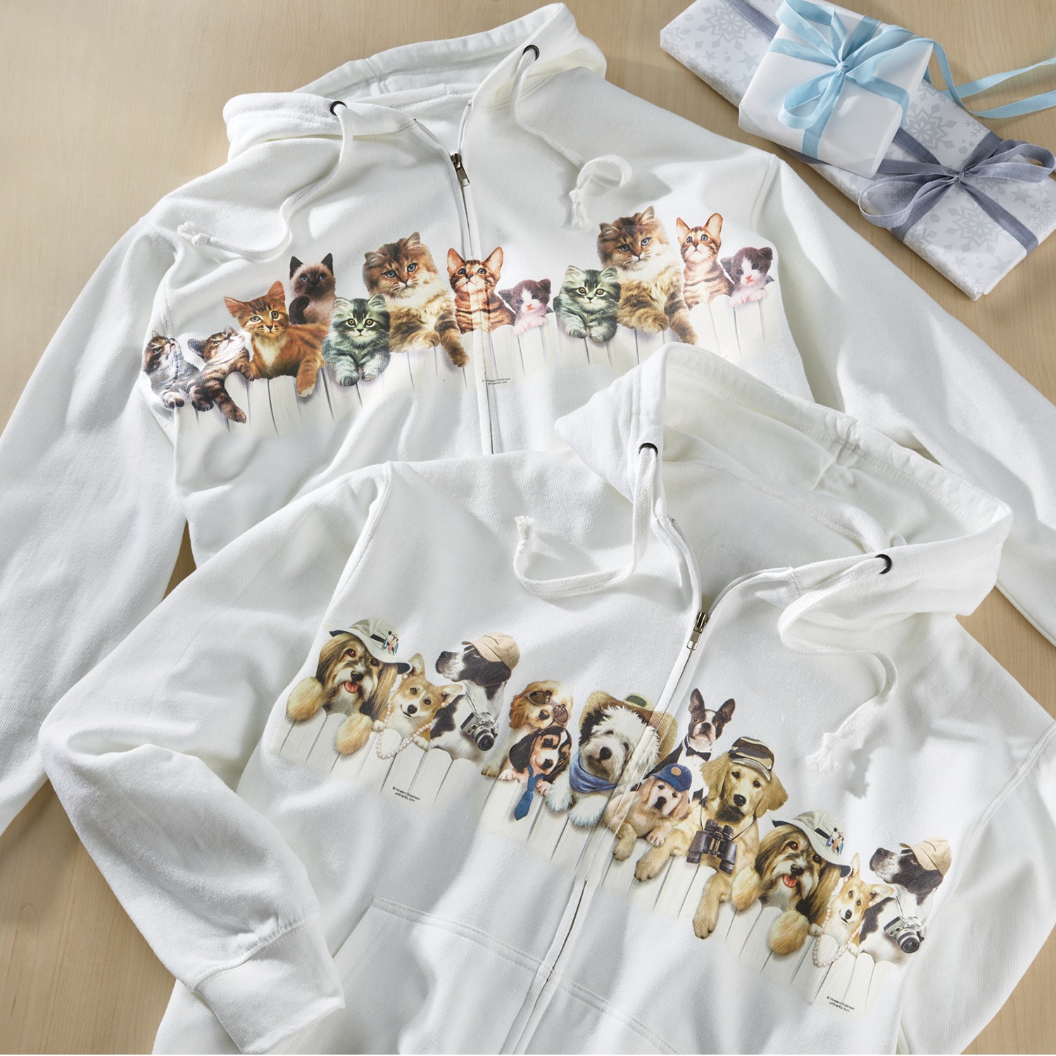 Fuzzy cat hoodie Clearance