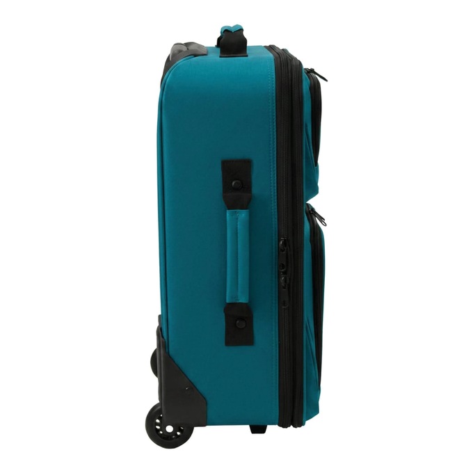 Montgomery Ward Personalized 3-Piece Soft-Sided Carry-On Set, Teal, large