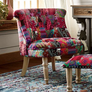 Tufted Patchwork Chair, , large