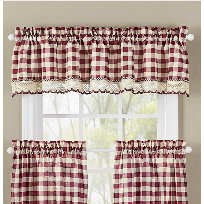 Buffalo Check Valance, , large
