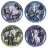 Set of 4 Fantasy Dessert Plates, , large