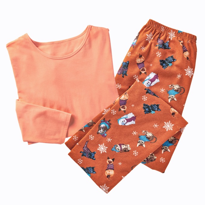 Cozee Corner&reg; Women's Flannel Pajamas, , large