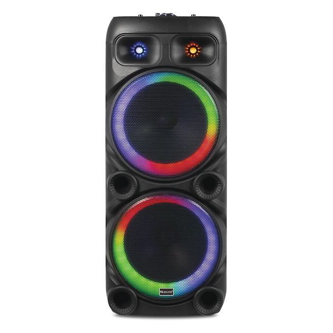 IQ Sound Double-Woofer Portable DJ Speaker with Bluetooth, , large