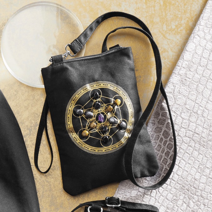 Sacred Geometry Crystal Bag, , large