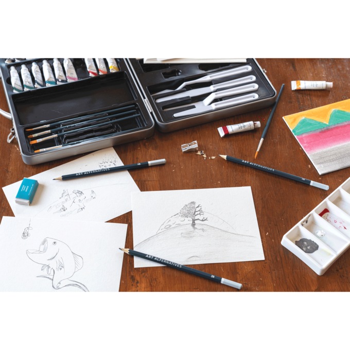 Art Alternatives 60-Piece Acrylic Art Set, , large