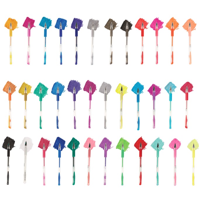 Art Alternatives 36-Piece Gel Pen Set, , large