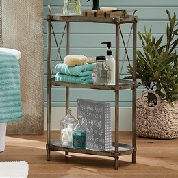 Galvanized Metal Storage Tower, , large