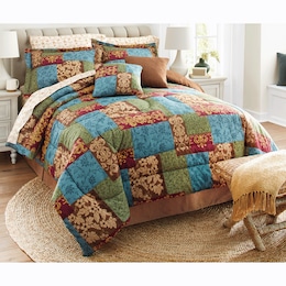 Palmetto 10-pc. Comforter Set and Window Treatments, , large