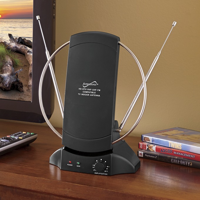 Supersonic HDTV Digital Amplified Indoor Antenna Ginny's