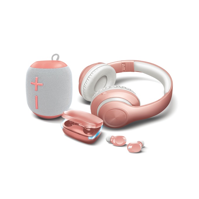 Montgomery Ward 3-Piece Wireless Audio Kit, Rose Gold, large