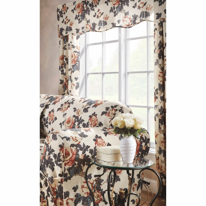 Fall Floral Valance, , large