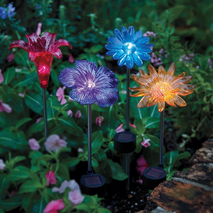 Set of 4 Solar Flowers