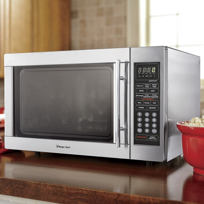 Magic Chef 1 3 Cu Ft Stainless Steel Microwave Ginny S