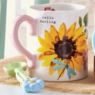 Floral Mug with Spoon, , large