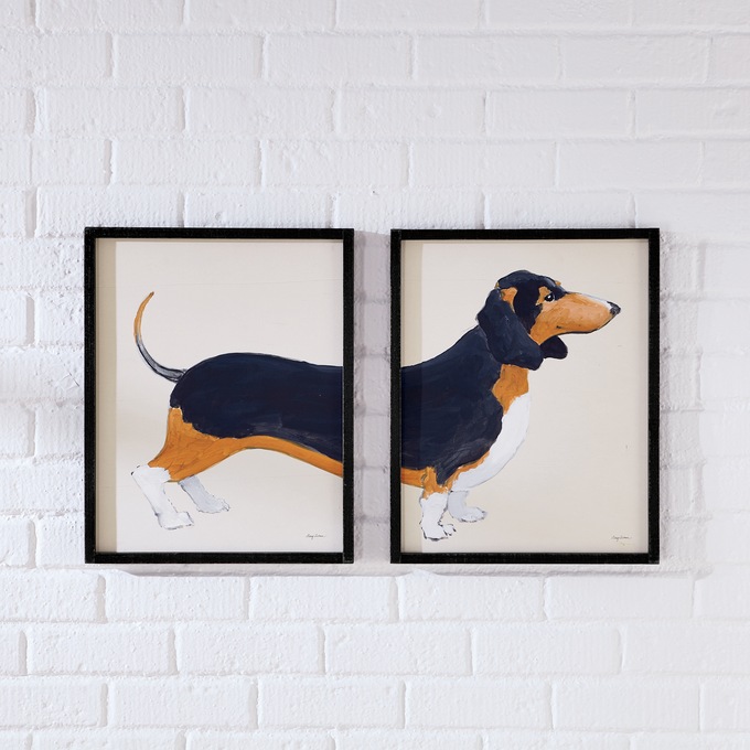 Freddy Daschund 2-Piece Wall Art Set, , large