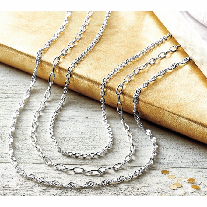 3-Piece Moderate Chain Necklace Set, , large