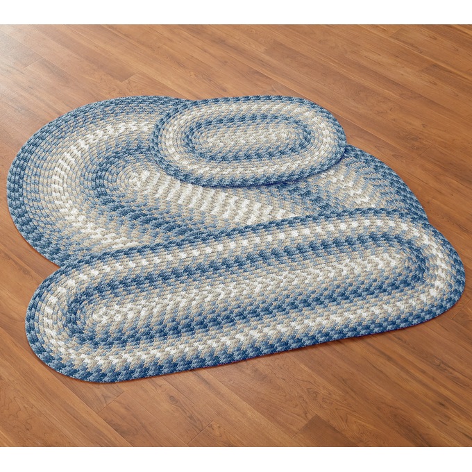 3-pc. Heritage Braided Indoor/Outdoor Rug Set, , large