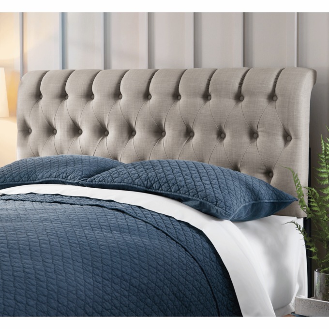 Tufted Linen Headboard, , large